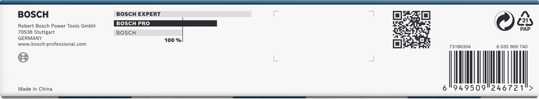 Juego de vasos de impacto Bosch PRO de 3/8″, 9 piezas.